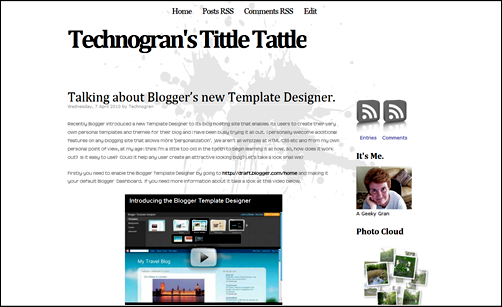 Blogger tittle tattle blog