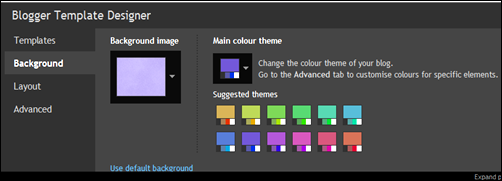 Choose a colour theme