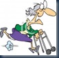 0511-0812-2901-5536_Spry_Old_Woman_Running_With_a_Walker_clipart_image