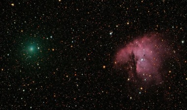 cometa Hartley e nebulosa NGC 281
