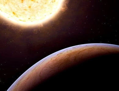 ilustração do exoplaneta HIP 13044 b