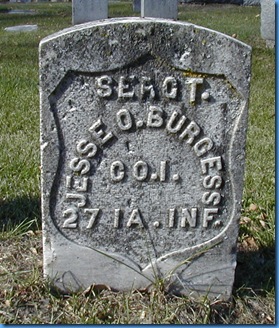 Jesse O. Burgess main grave photo