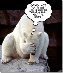 embarassed polar bear