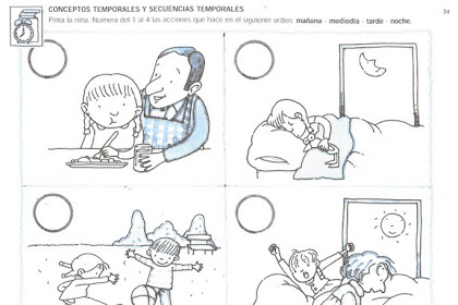 Educativas Actividades De Dia Y De Noche Para Niños Para Colorear
