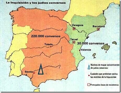 mapa inquisicion judios