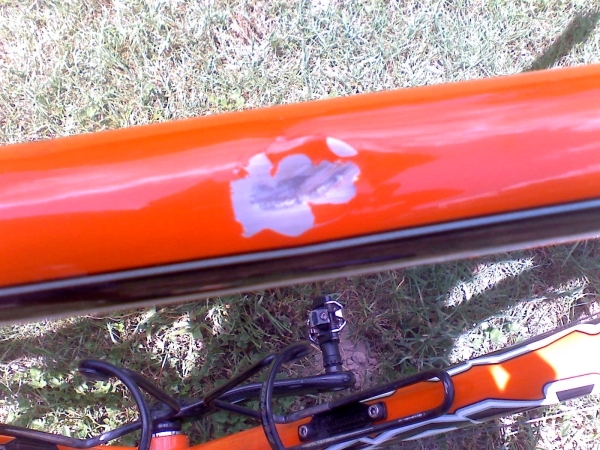 Dented Top Tube