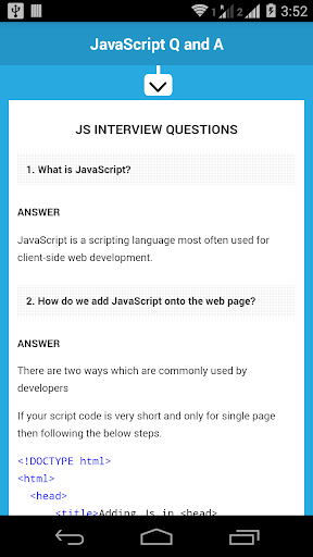 Latest JavaScript Basics QA