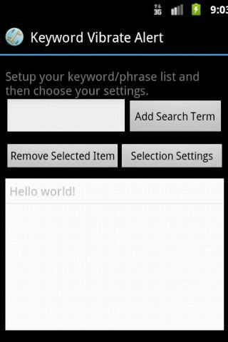 Keyword Vibrate Alert - LITE