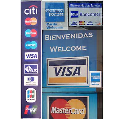 credit cards accepted in Baja California