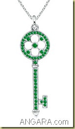 Round-Emerald-Key-Pendant-in-14K-White-Gold_