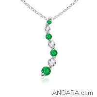 Emerald-and-Diamond-Curved-Journey-Pendant-in-14k-White-Gold-(1_7---3_2-mm)_