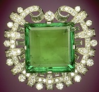 Hooker Emerald Brooch