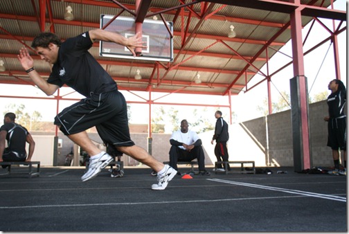 Georgia quarterback Matthew Stafford is preparing for the NFL combine and NFL Draft at Athletes Performance Institute in Tempe, AZ, on Feb. 3, 2009
