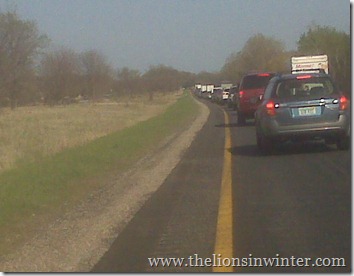 I-96 traffic jam.  Move it, people.