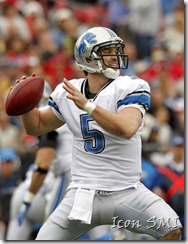 Drew Stanton of the Detroit Lions in action. Stanton was tendered with an RFA offer, as the Lions plan to keep him on the roster in 2011.