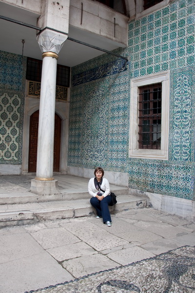 Стамбул, дворец Топкапы: расписные стены гарема 