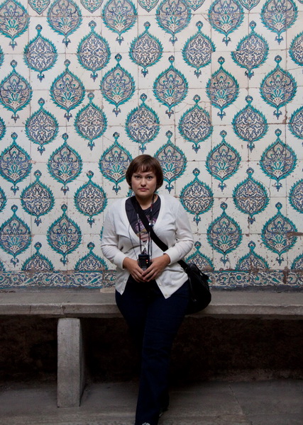 Стамбул, дворец Топкапы: расписные стены гарема 