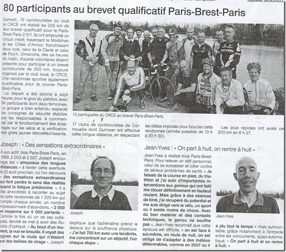 PBP ouest france PBP ouest france