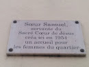 Versailles, Chantiers, Plaque Commémorative Soeur Samuel