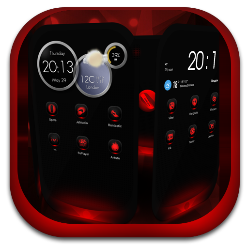 Next Launcher Theme MagicRed LOGO-APP點子