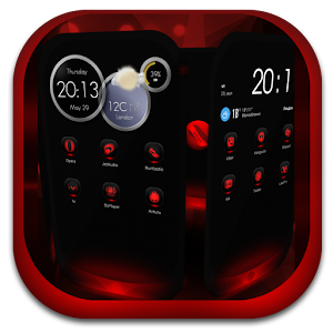 Next Launcher Theme MagicRed