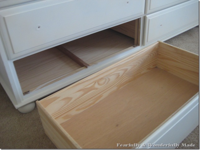 Diy Drawer Stop Fix Falling Drawers, How To Fix The Drawers Of A Dresser