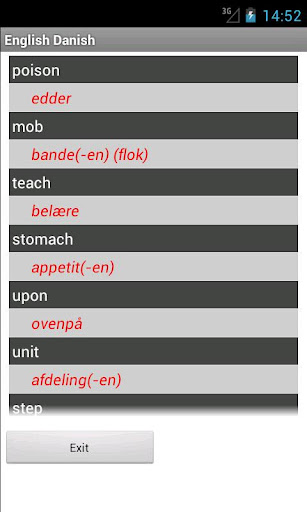 【免費書籍App】Danish English Dictionary-APP點子