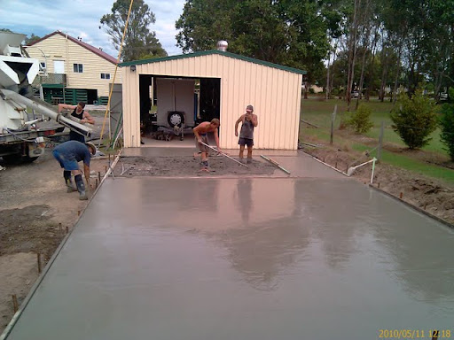  Slab down for the new shed. These are not members but great dedicated
