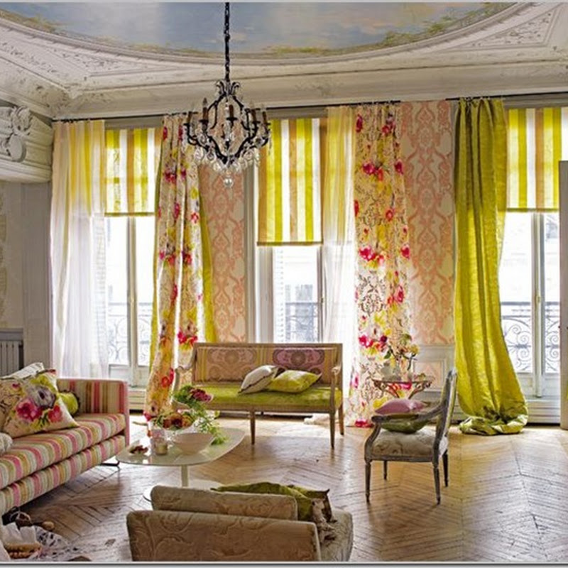 Lush Fabrics and Beautiful Wallpaper = Glam Spaces