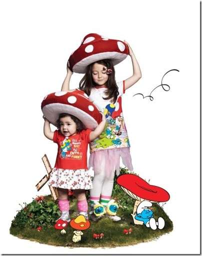 Girl Smurf Print Tunic - HKD 129-139 & Baby Girl Print Dress - HKD 199