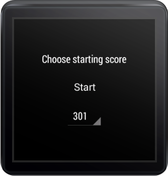 Android application WearDarts screenshort