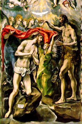 Greco  (1541-1614), Bautismo de Jesús, Museo del Prado, Madrid