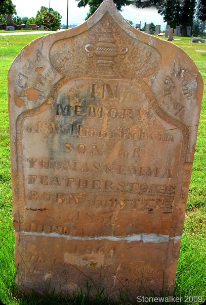 William Edwin Featherstone headstone