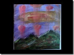 aubergine sky...9 x 9 inches... Roy Green 20111