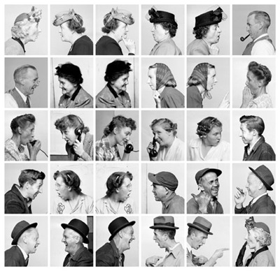 Photo study for The Gossips from Norman Rockwell: Behind the Camera