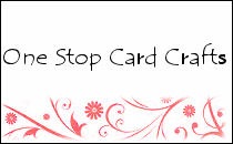 One stop card crafts logo