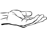 Receiving hand