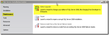 SQL Server License Key Change Edition Upgrade