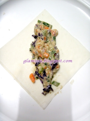 recipe baked vegetable carrot and purple lettuce wrap with popia