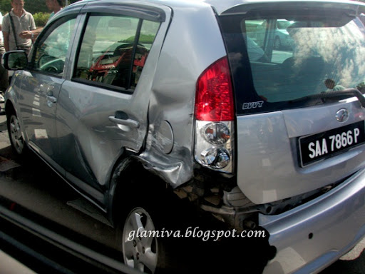 accident at jalan lintas kota kinabalu sabah on january 2011