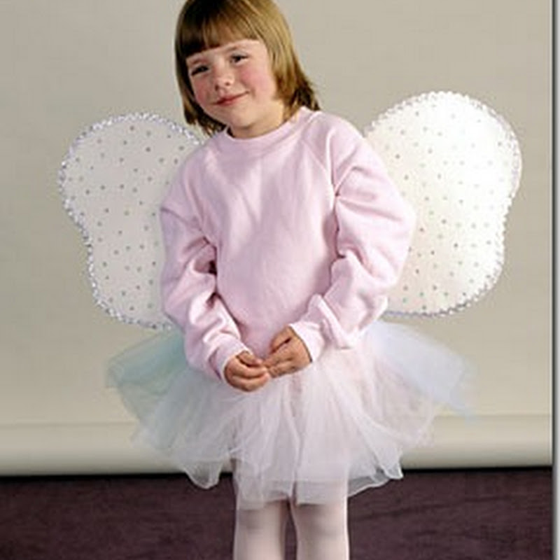 ideas para Disfraz  casero de ángel  para niña