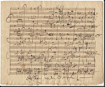 a page from the autograph manuscript of MESSIAH