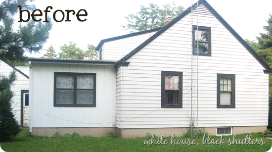 Shutter Love White House Black Shutters Image