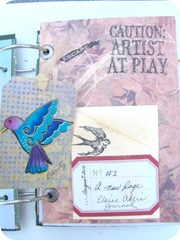 journal a new page 2 with bird tag