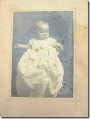 cabinet card baby with red x