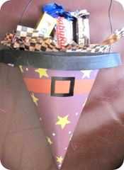 halloween witch hat w candy