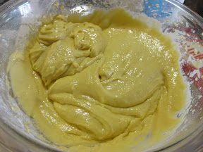photo of the cake batter