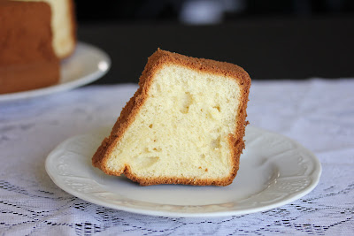 photo of a piece of Vanilla chiffon cake