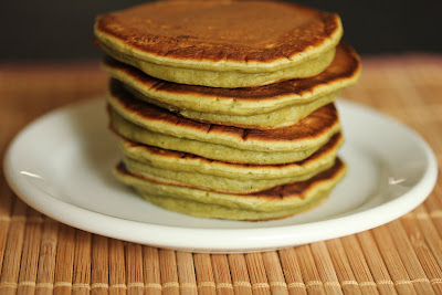 photo of a stack of pancakes on a plate