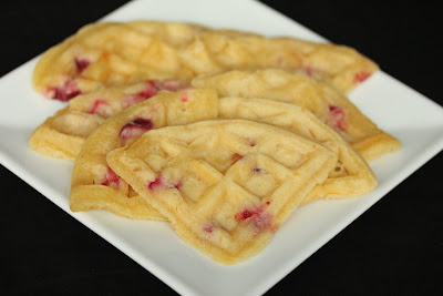 photo of slices of waffles on a plate